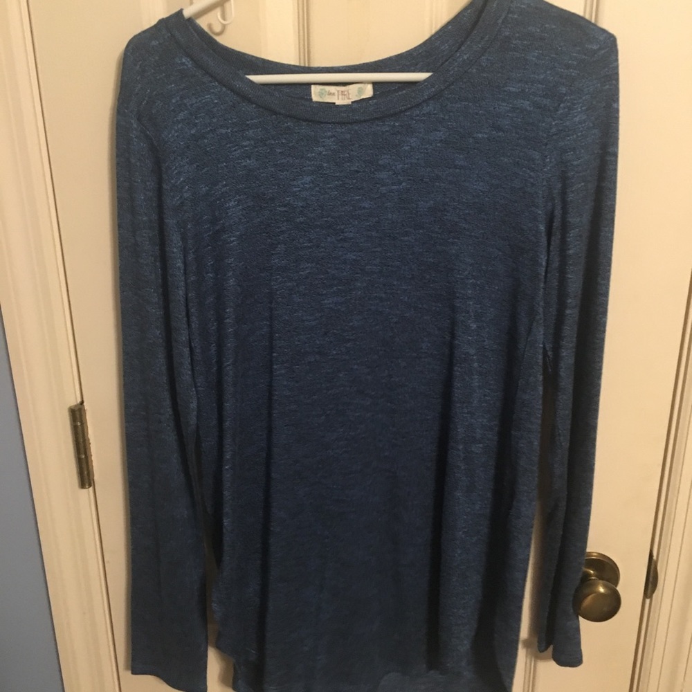Blue knit top NWT